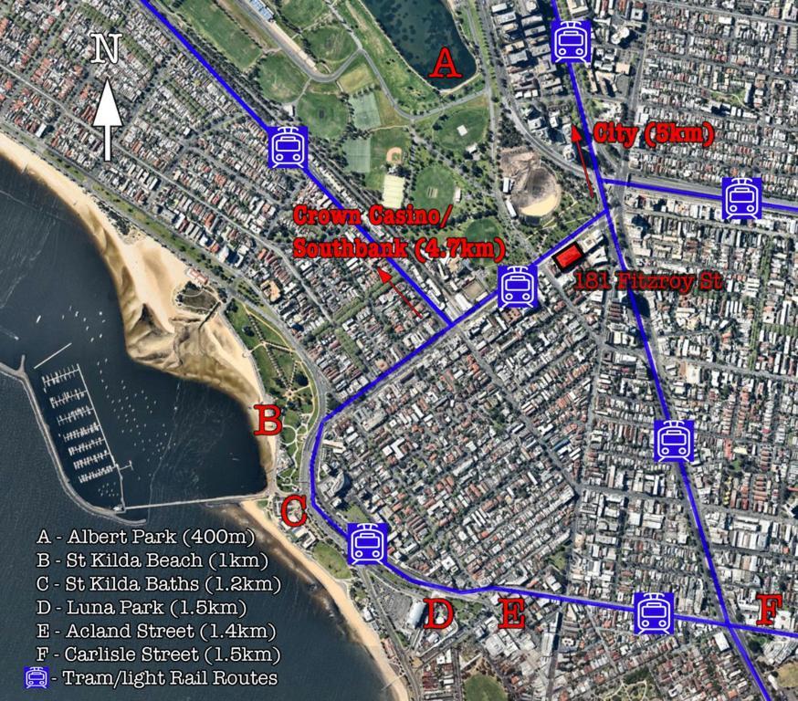 ☆ Heart Of St Kilda ☆ Infinity Pool+Parking+Wifi Lejlighed Melbourne Eksteriør billede